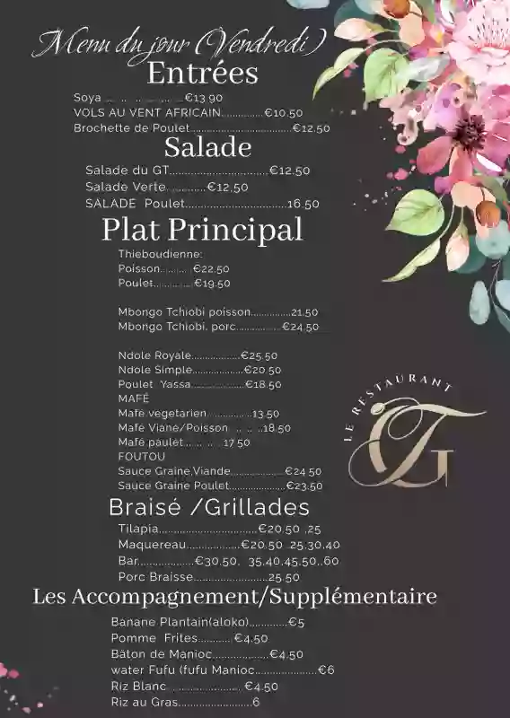 Menu du jour - Le Restaurant GT - restaurant MULHOUSE - restaurant sympa MULHOUSE