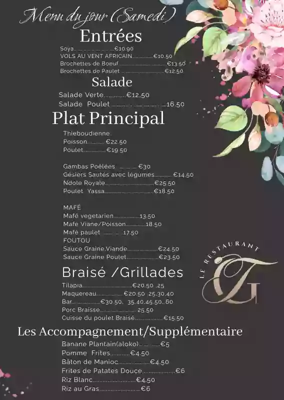 Menu du jour - Le Restaurant GT - restaurant MULHOUSE - top resto MULHOUSE